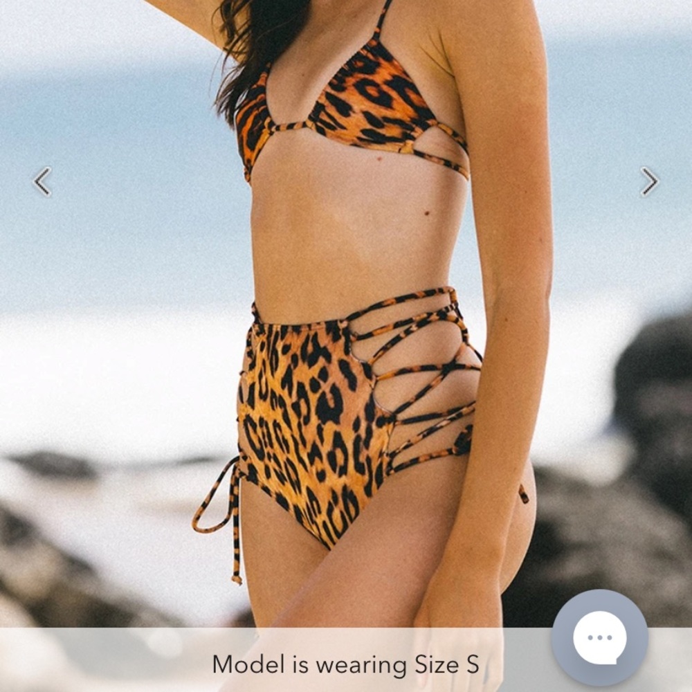 We are HAH Hi-kini bottom in leopard size small